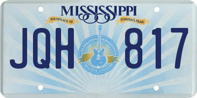 MS license plate JQH817