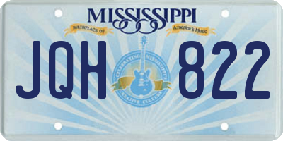 MS license plate JQH822