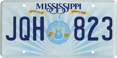 MS license plate JQH823