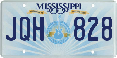 MS license plate JQH828