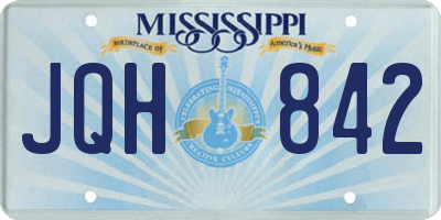 MS license plate JQH842
