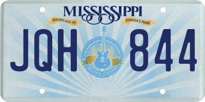 MS license plate JQH844