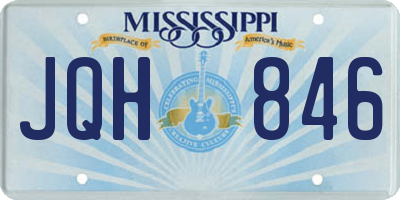 MS license plate JQH846