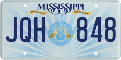 MS license plate JQH848