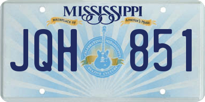 MS license plate JQH851