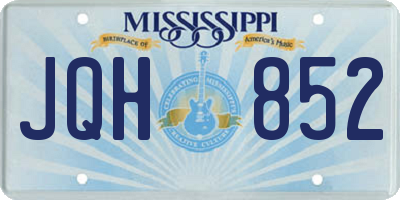 MS license plate JQH852