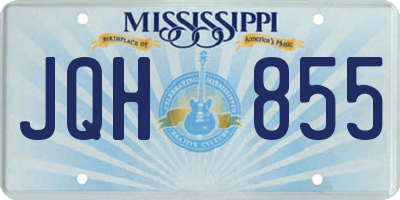 MS license plate JQH855