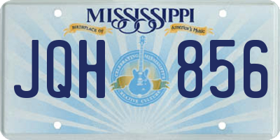 MS license plate JQH856