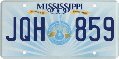 MS license plate JQH859