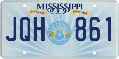 MS license plate JQH861