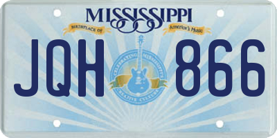 MS license plate JQH866