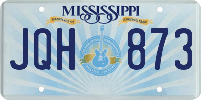 MS license plate JQH873
