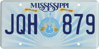 MS license plate JQH879