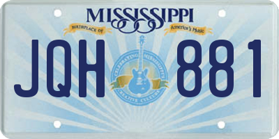 MS license plate JQH881