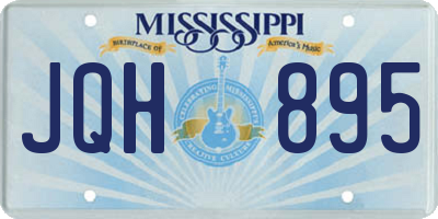 MS license plate JQH895