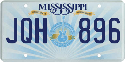 MS license plate JQH896