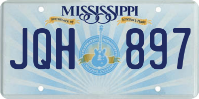 MS license plate JQH897