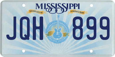 MS license plate JQH899