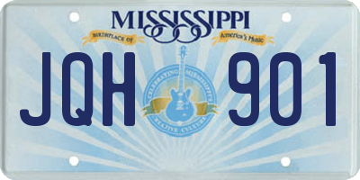 MS license plate JQH901
