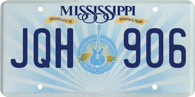 MS license plate JQH906