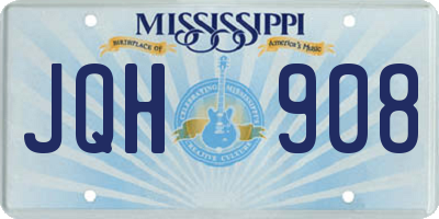 MS license plate JQH908