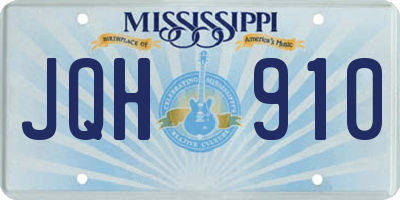 MS license plate JQH910