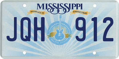 MS license plate JQH912