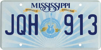 MS license plate JQH913