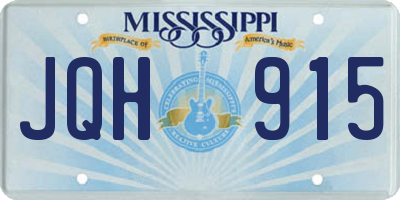 MS license plate JQH915