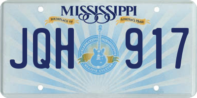 MS license plate JQH917
