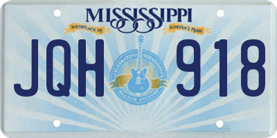 MS license plate JQH918