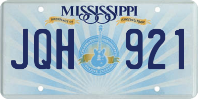 MS license plate JQH921