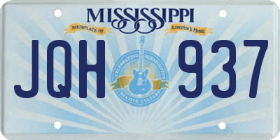 MS license plate JQH937