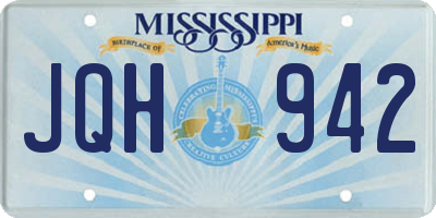 MS license plate JQH942