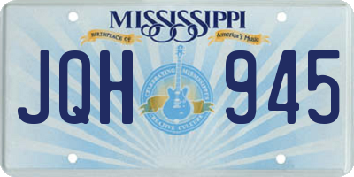 MS license plate JQH945