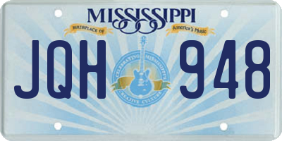 MS license plate JQH948