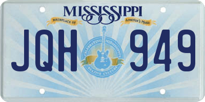 MS license plate JQH949