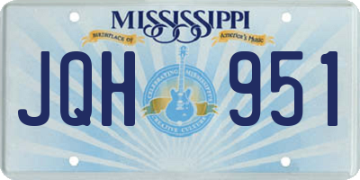 MS license plate JQH951