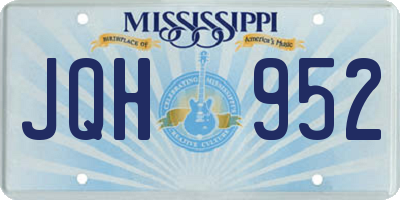 MS license plate JQH952