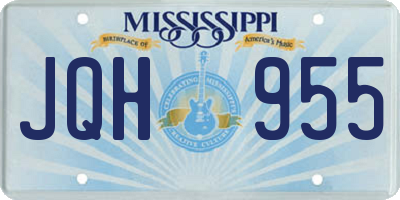 MS license plate JQH955