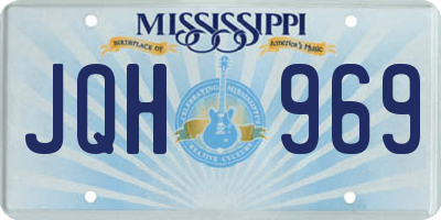 MS license plate JQH969
