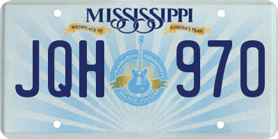 MS license plate JQH970