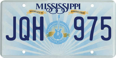 MS license plate JQH975