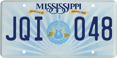 MS license plate JQI048