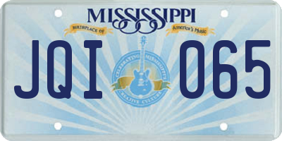 MS license plate JQI065