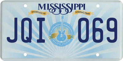 MS license plate JQI069