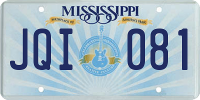 MS license plate JQI081