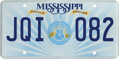 MS license plate JQI082