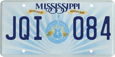 MS license plate JQI084