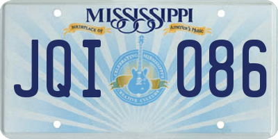 MS license plate JQI086